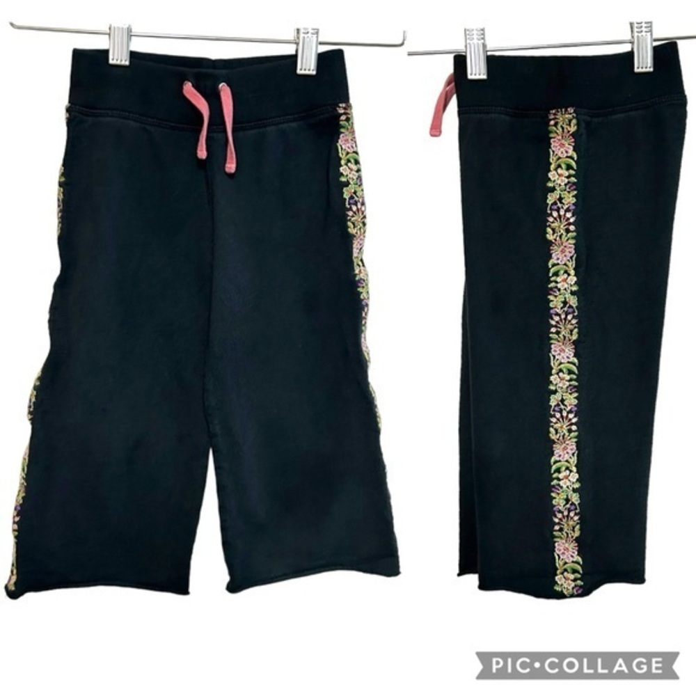 Y2k lucky brand sweatpants mini toddler 12-18mo‎ embroidered side panel boho